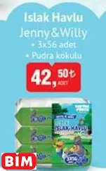JENNY&WİLLY ISLAK HAVLU JENNY&WİLLY ISLAK HAVLU